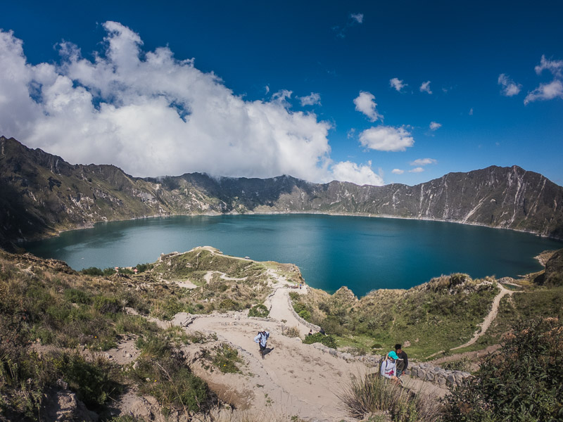 The lake from the trail