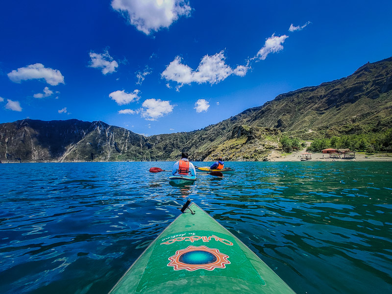 Kayaking in the lake