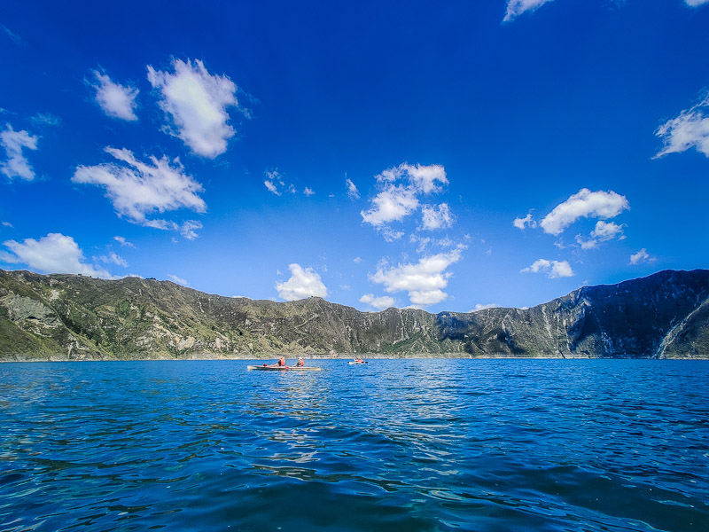 Kayaking in the lake