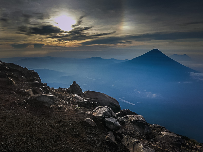 The landscape from the summit