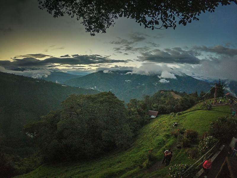 View of the landscape from the viewpoint