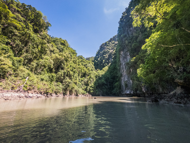 Tall cliffs with vegetation