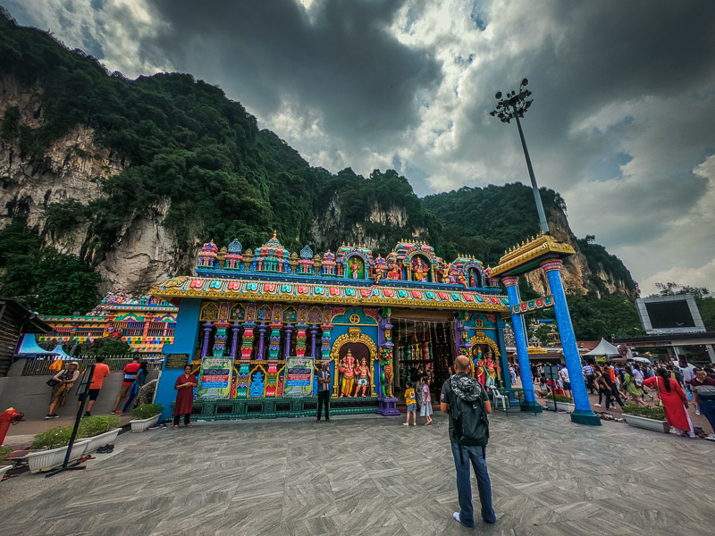 Temple at the bottom of the Battu Caves