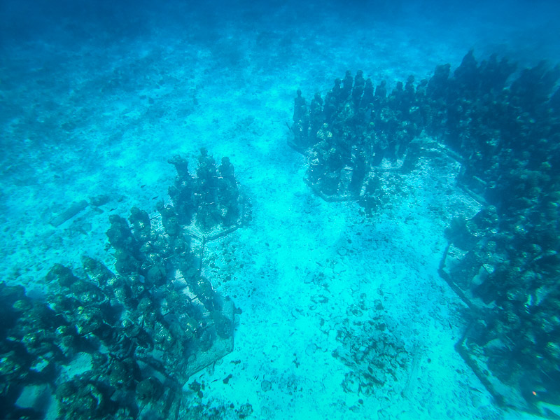 Statues on the seabed