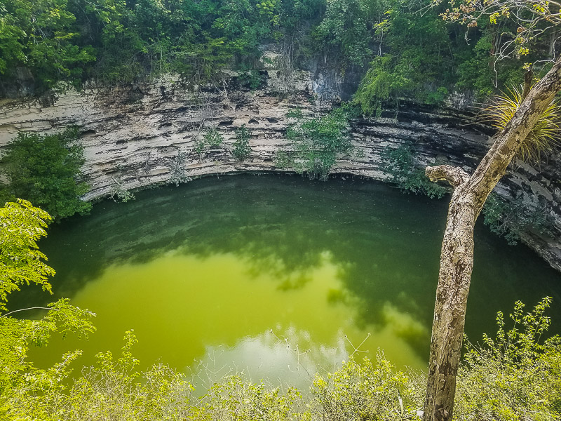 Cenote to the north of the complex