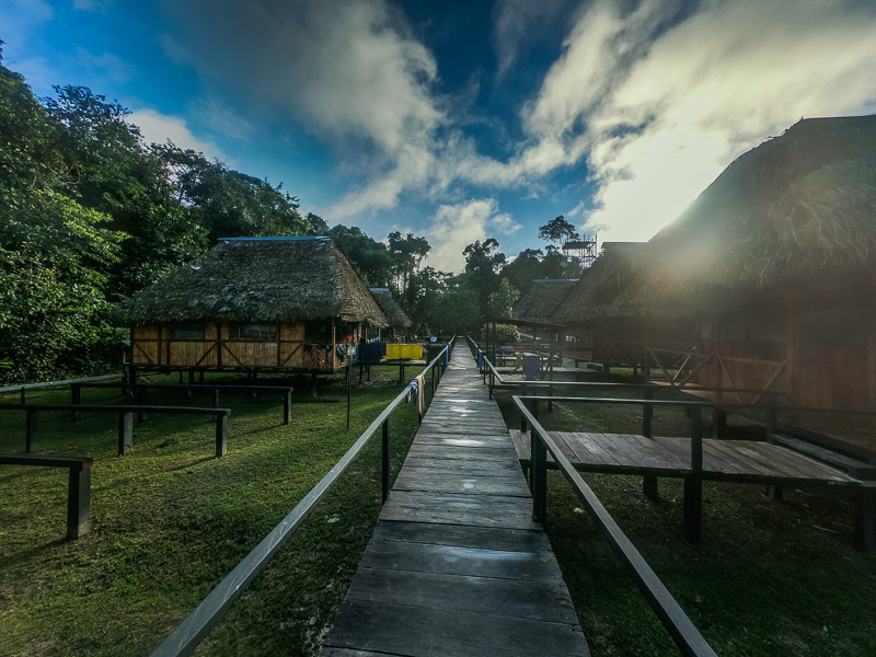 The cabins from the passages