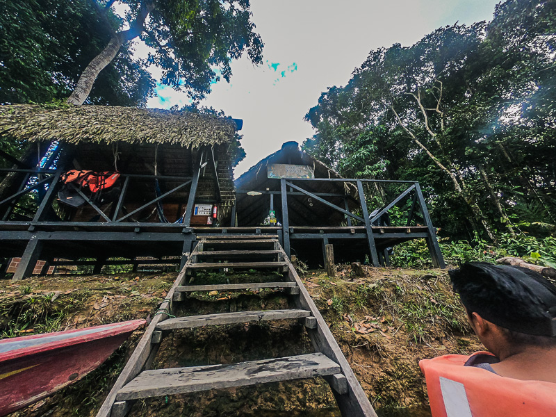 Docking at the eco-lodge