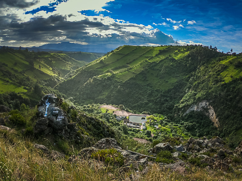 Landscape from the prehistoric volcano