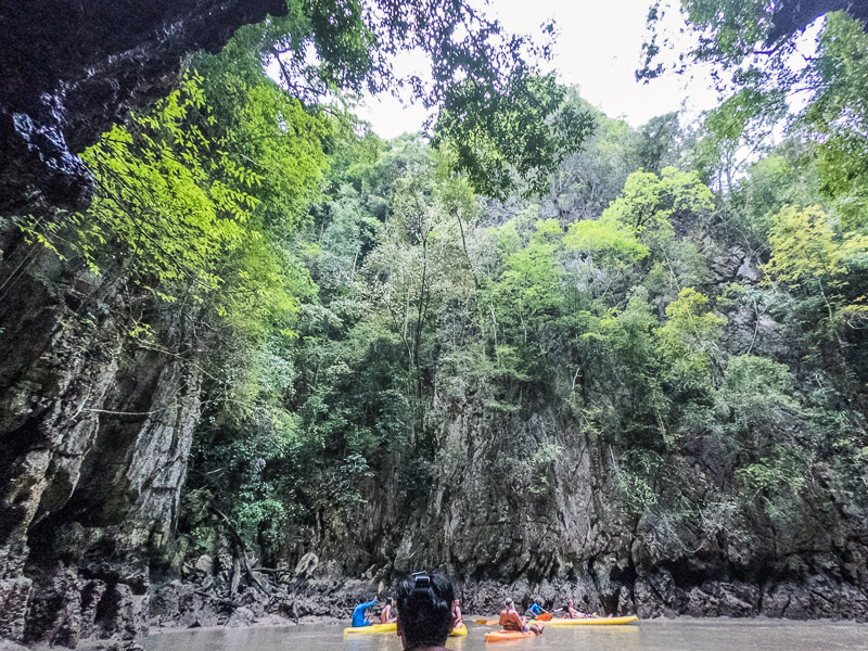 Coming up to the lagoon