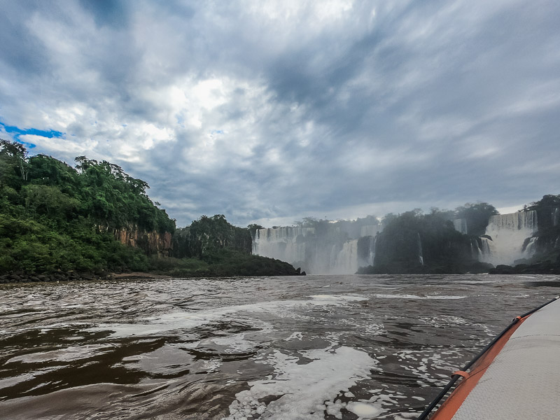 The island and falls