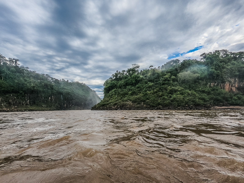 The island near the falls