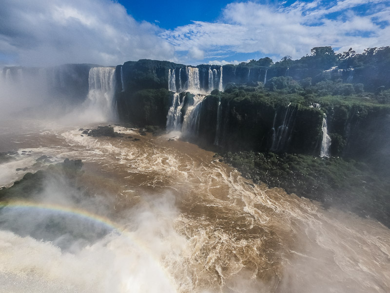 View of the falls from the bridges