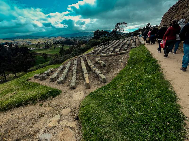 Inca stones that were recovered from the neighboring