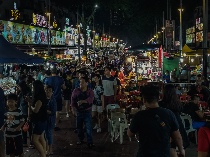 The night street food market at Alor