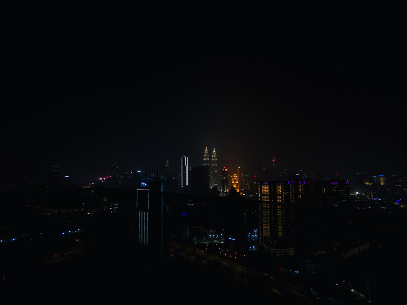 View from the rooftop infinity pool