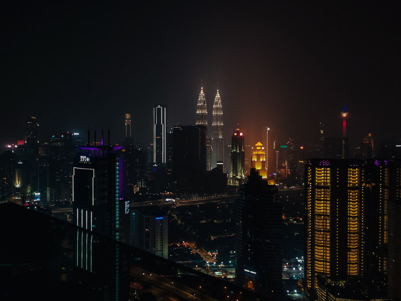 View from the rooftop infinity pool