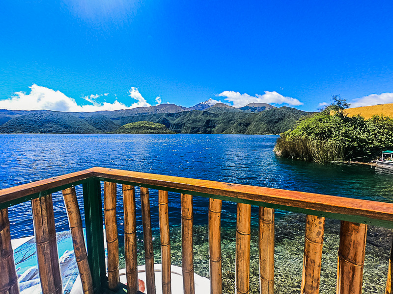 The lake from the pier