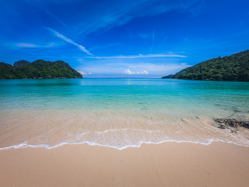 View from the beach