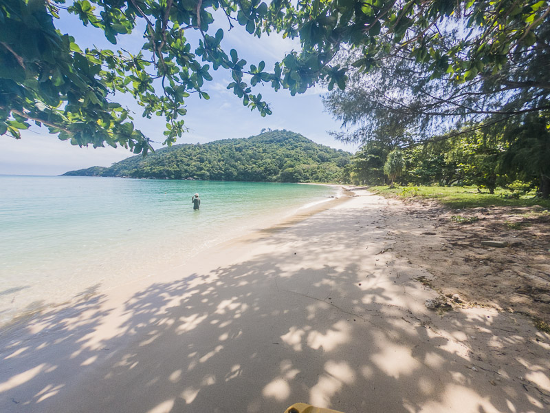 View from the beach