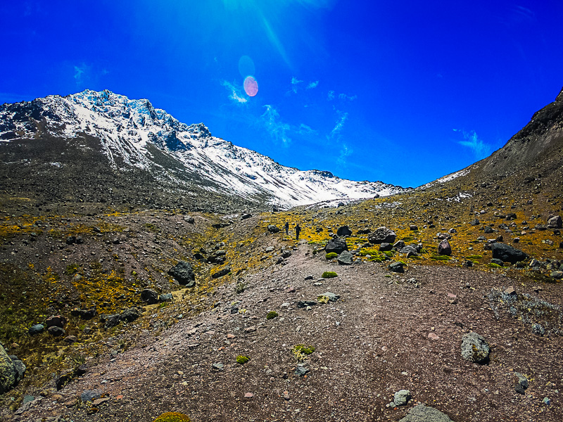 The trail back to the refuge