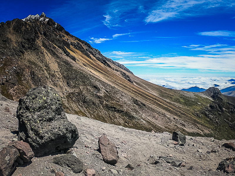 Approaching the north peak