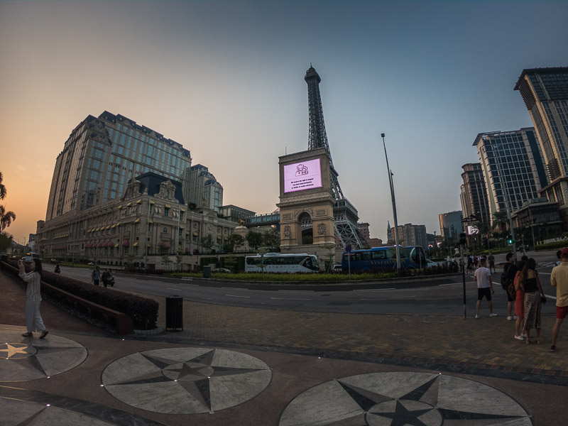 Replica of the Eiffel Tower at The Parisian