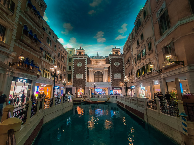 Indoor canals at The Venetian