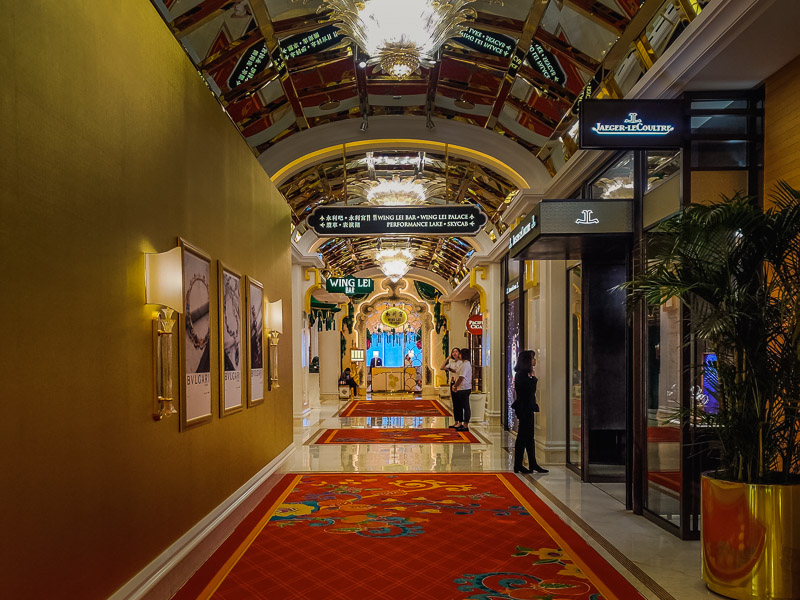 Corridor inside the Wynn Palace