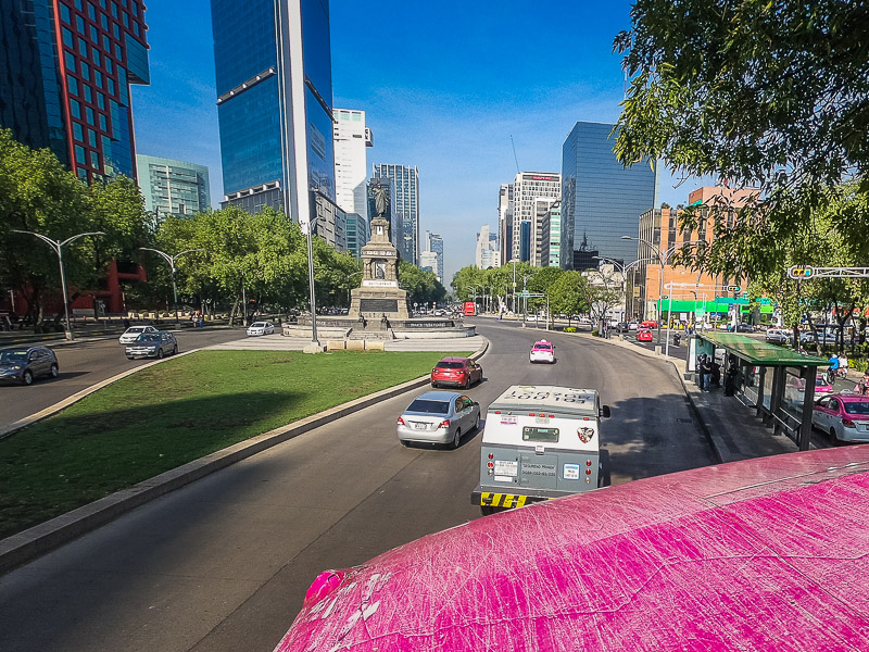 The main road in the city's financial district