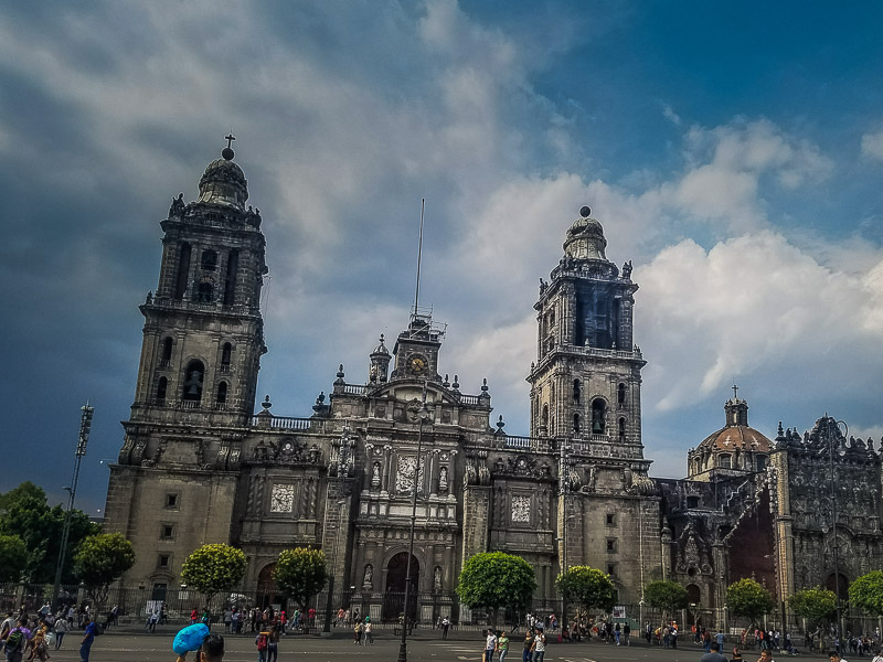 The Metropolitan Cathedral in Zocalo