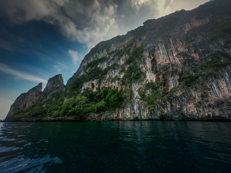 Cliffside on the north end of Phi Phi Don