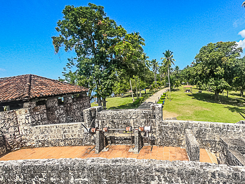 View of the park from the walls