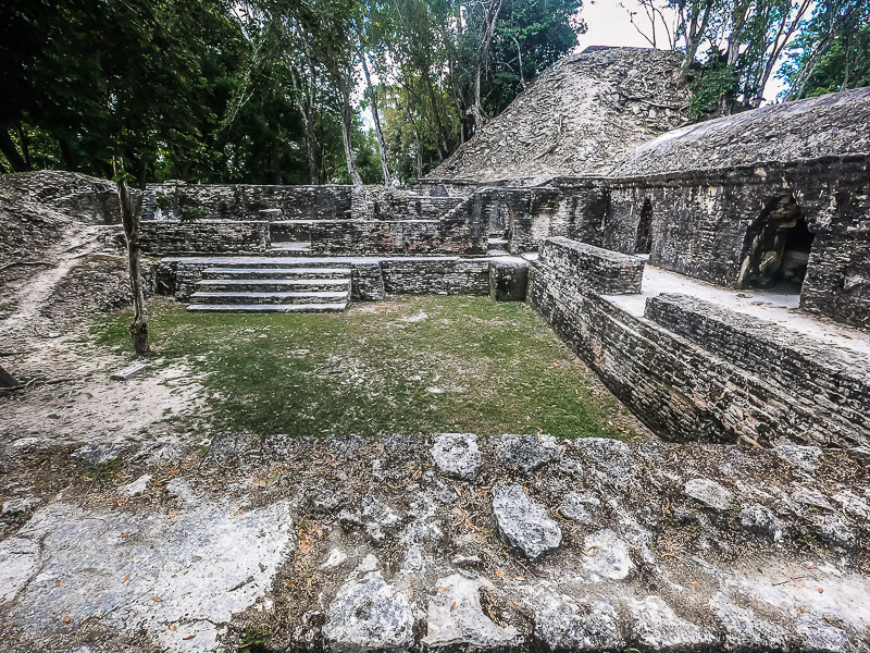 One of the smaller plazas