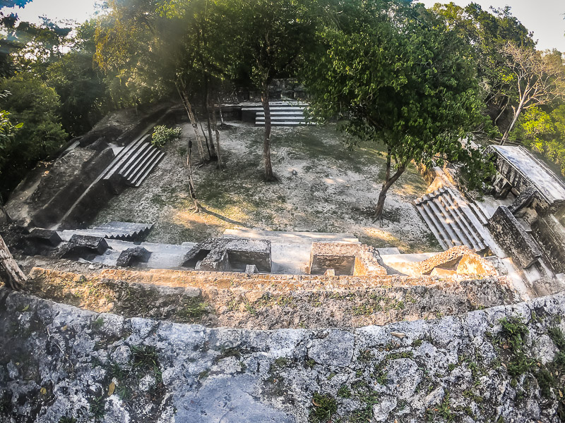 View from the top of a pyramid