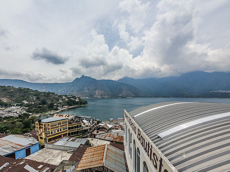 View of the lake from the top of the church