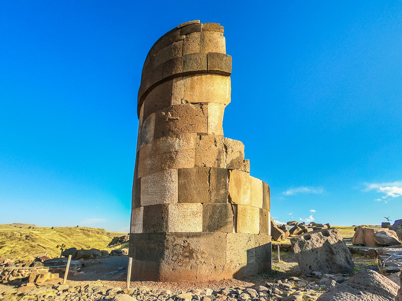 Burial tower by the Inca