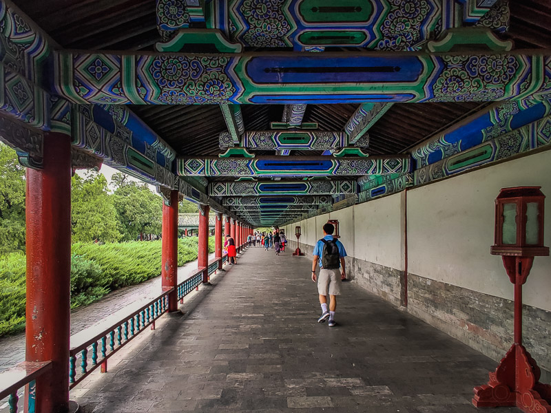 Decorated passageway in the garden