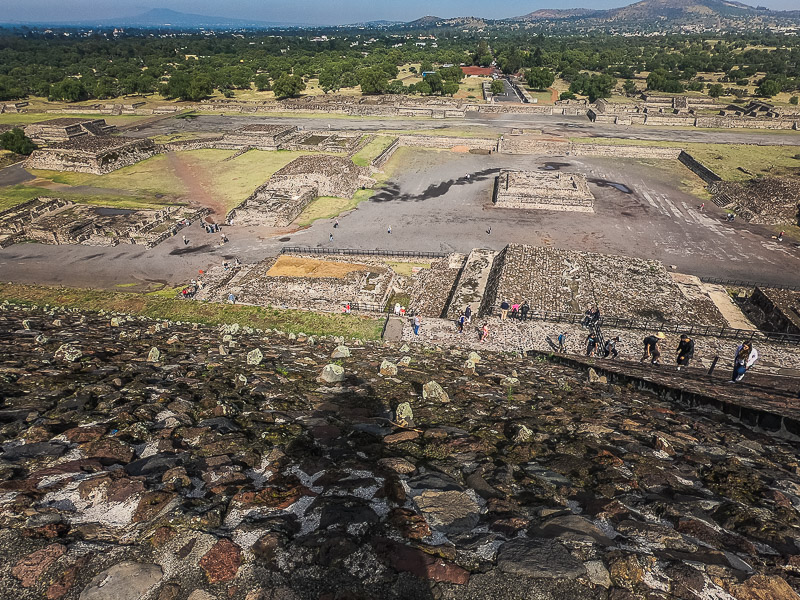 View from the top of the Pyramid of the Sun