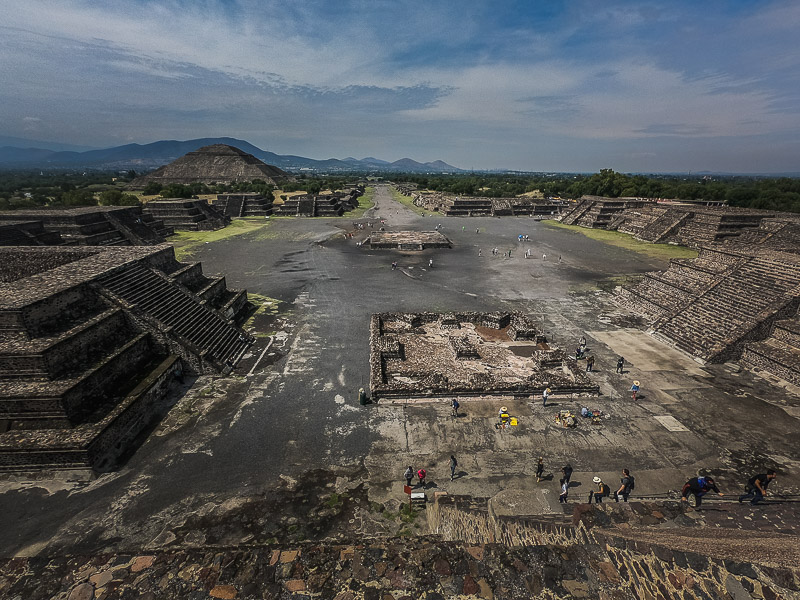 View from the top of the Pyramid of the Moon