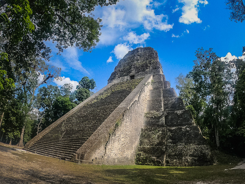 One of the tall pyramids which you can climb