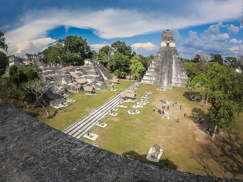 The main pyramid which has been restored