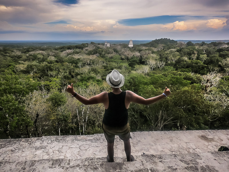 View from the top of one of the pyramids