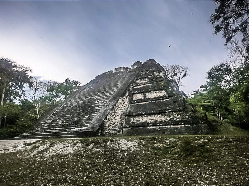 One of the smaller pyramids