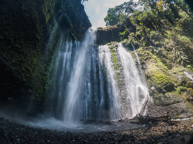 Getting up close to the waterfall