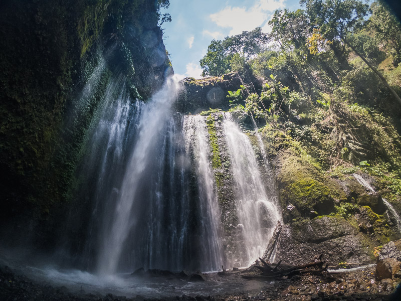 Getting up close to the waterfall