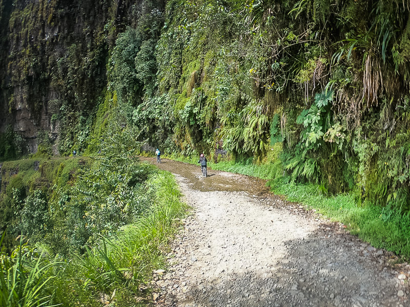 Approaching the small waterfall