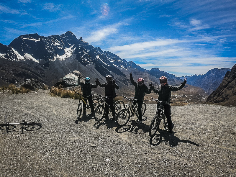 Ready to set out to the Yungas road