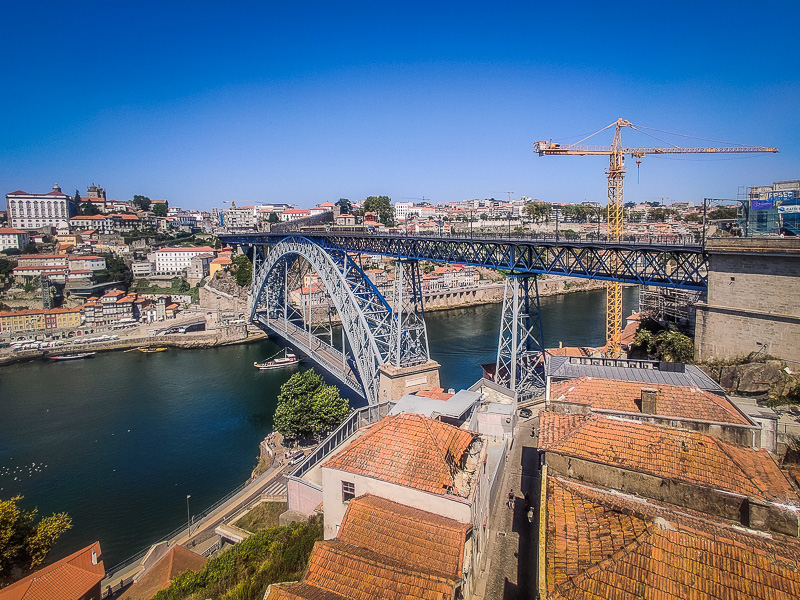 The iconic metal arch bridge Ponte Luís I