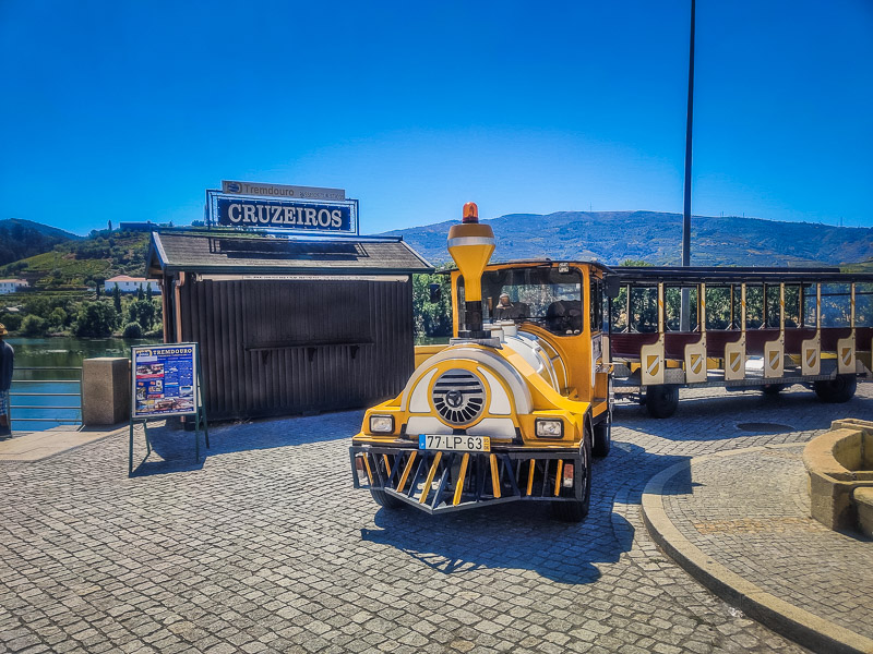 Tourist train buggy and stall for river tours