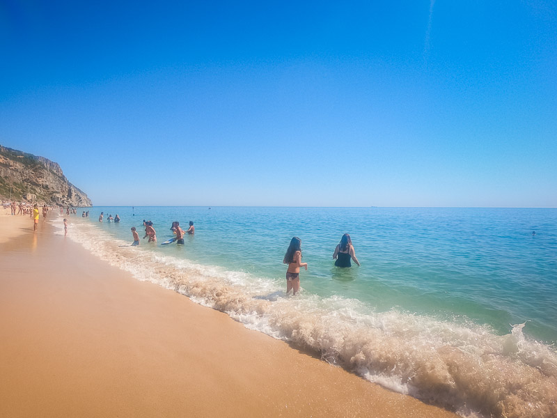 Walking into the sea